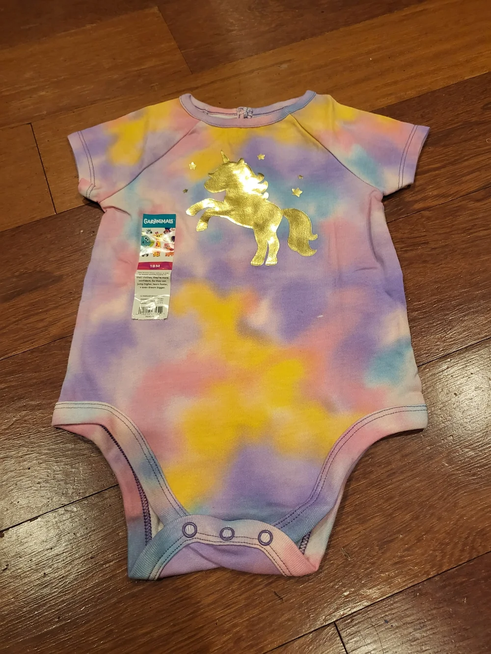 ✨ NWT Garanimals Unicorn Tie-Dye Bodysuit Bundle Size 18M ✨